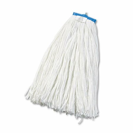 PINPOINT 24 oz Cut End Lie Flat Wet Rayon Mop Head - White PI3747326